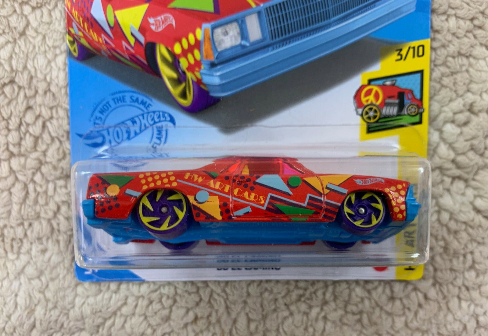 HOT WHEELS '80 El Camino 3/10 HW Art Cars 44/250 Diecast Collection 2021 HW05