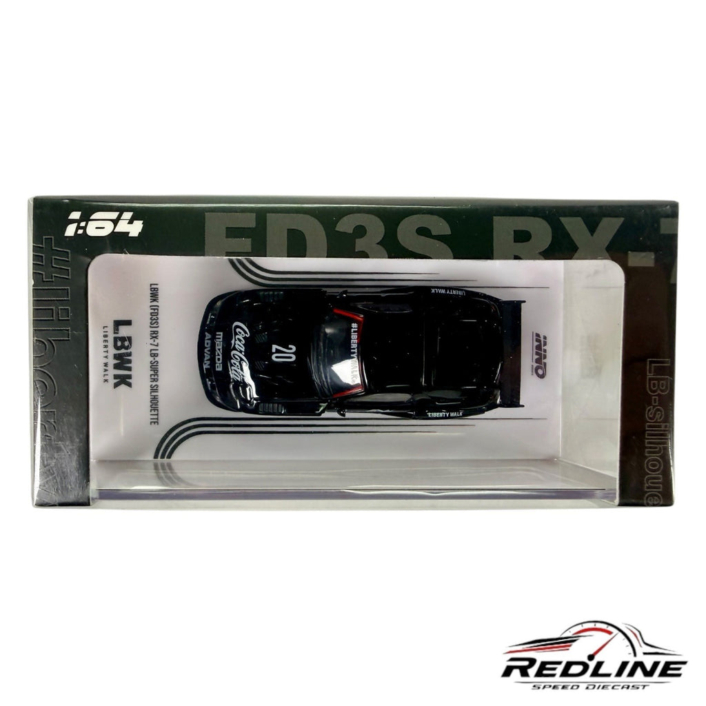 🎌🎌Inno64 LBWK Mazda RX7 FD3S LB-Super Silhouette BLACK COCA-COLA  1:64 H36🎌🎌