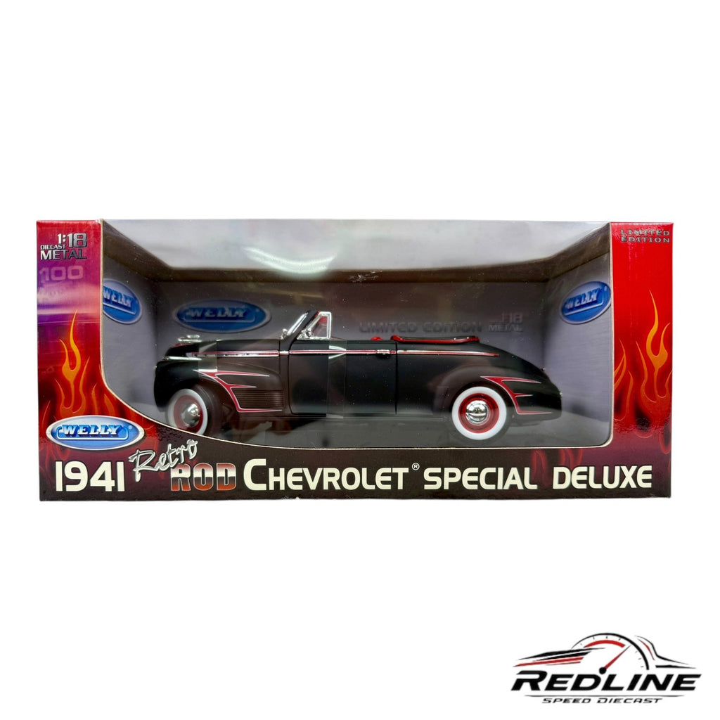 🇺🇸Welly Retro Rod 1941 Chevy Special Deluxe Limited Edition 1:18 LN🇺🇸
