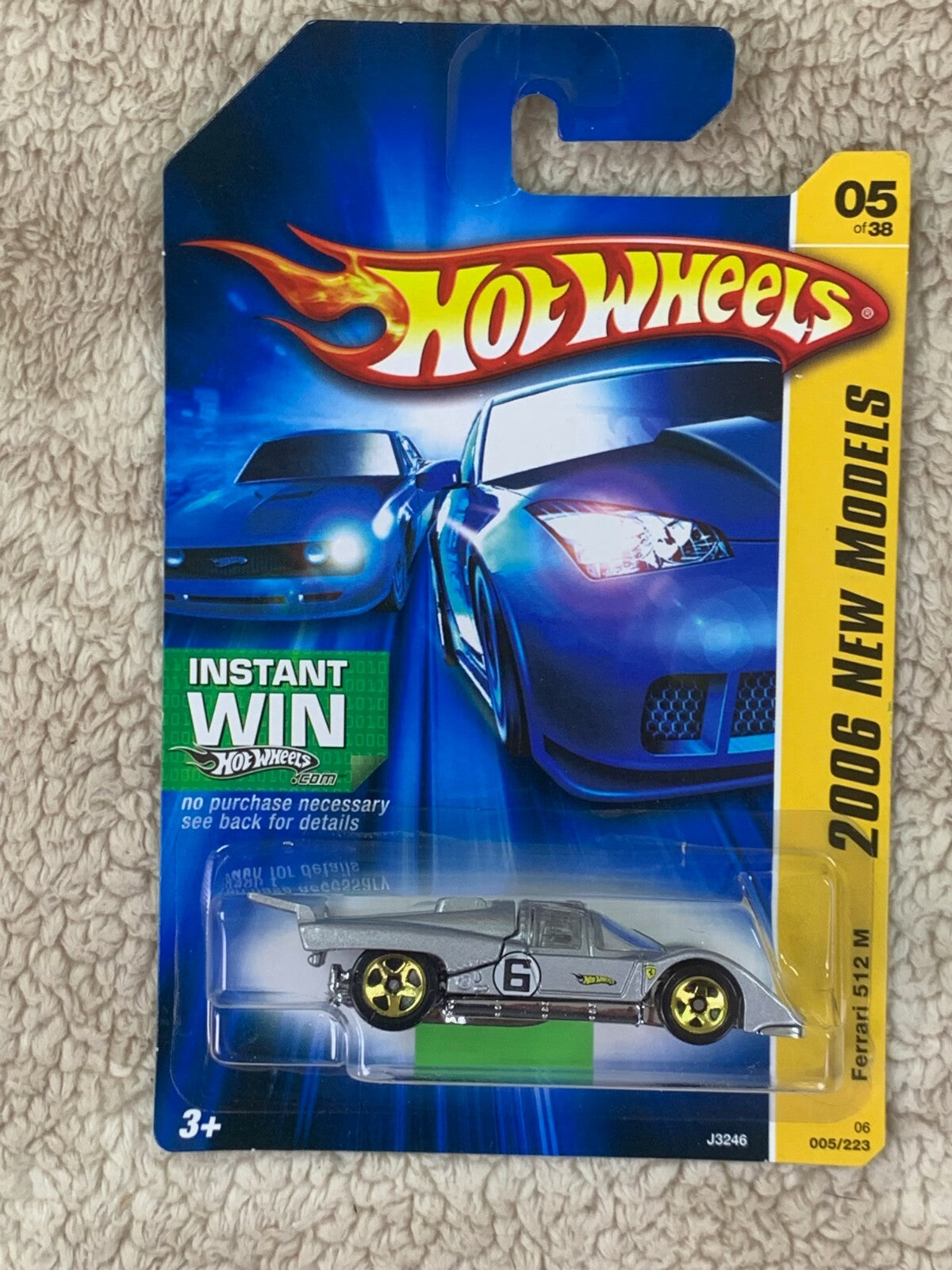 ******2006 Hot Wheels #5 New Models 5/38 FERRARI 512 M Gray Variation HW05******