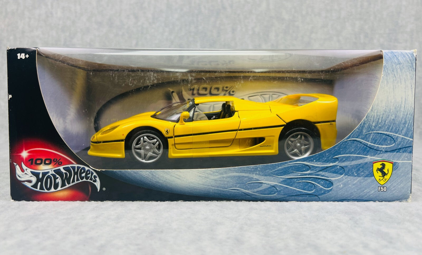 🇮🇹🇮🇹🇮🇹Hotwheels 100% Ferrari F50 Yellow 1:18 Scale🇮🇹🇮🇹🇮🇹