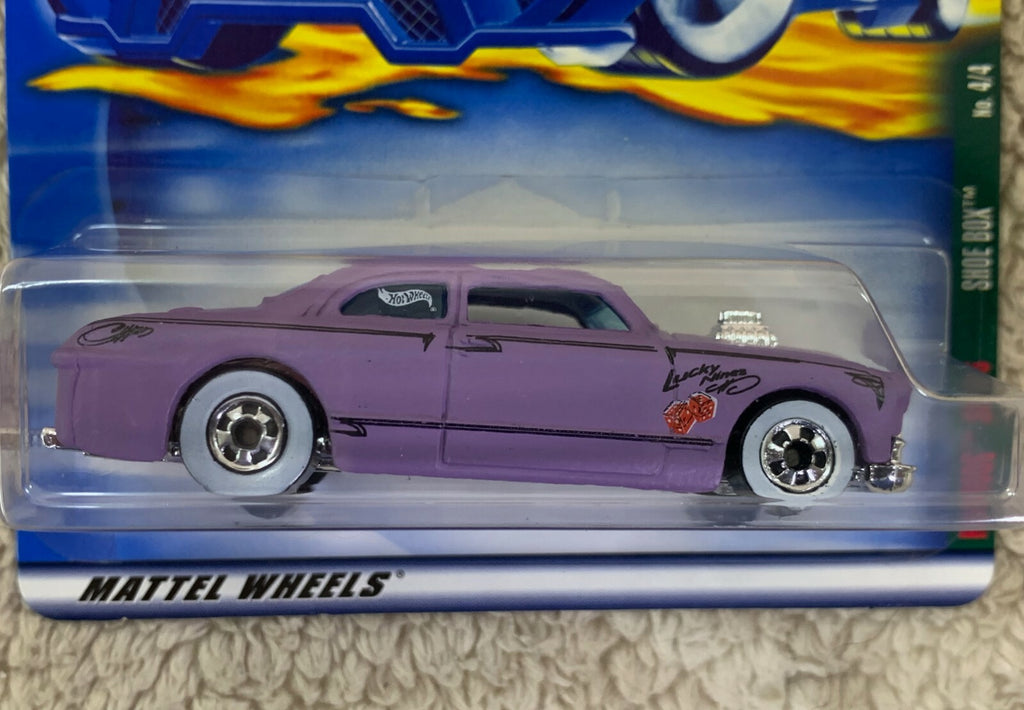 🔥🔥2001 Hot Wheels #060 Rat Rod Series Shoe Box Lavender Whitewalls HW07🔥🔥