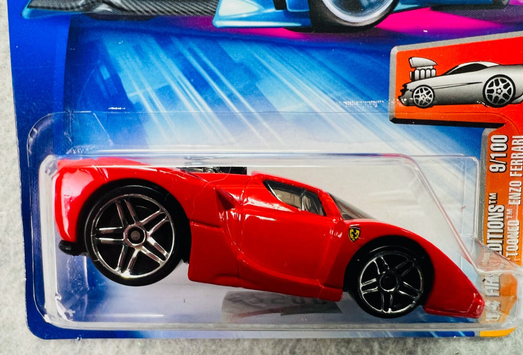 🇮🇹Hot Wheels 2004 First Edition Tooned Enzo Ferrari FACTORY SEALED H23🇮🇹