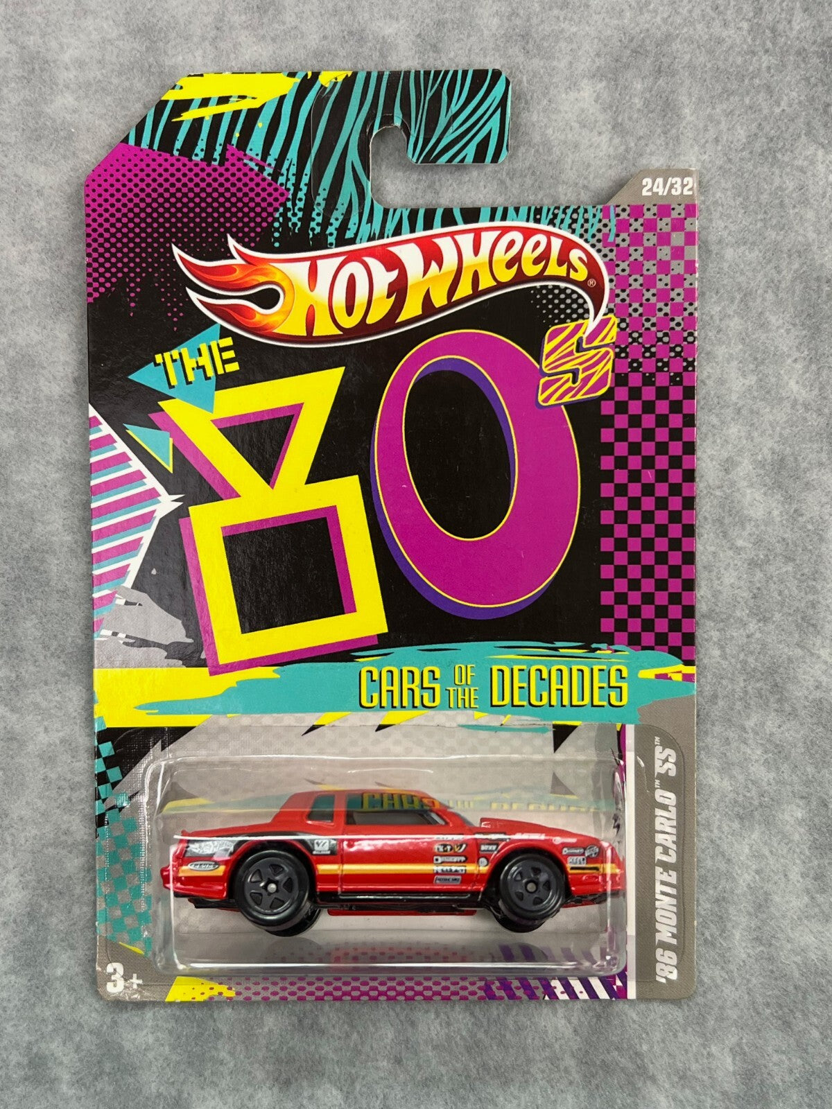 🇺🇸🇺🇸Hot Wheels Cars of the Decades '86 MONTE CARLO SS Red H23🇺🇸🇺🇸