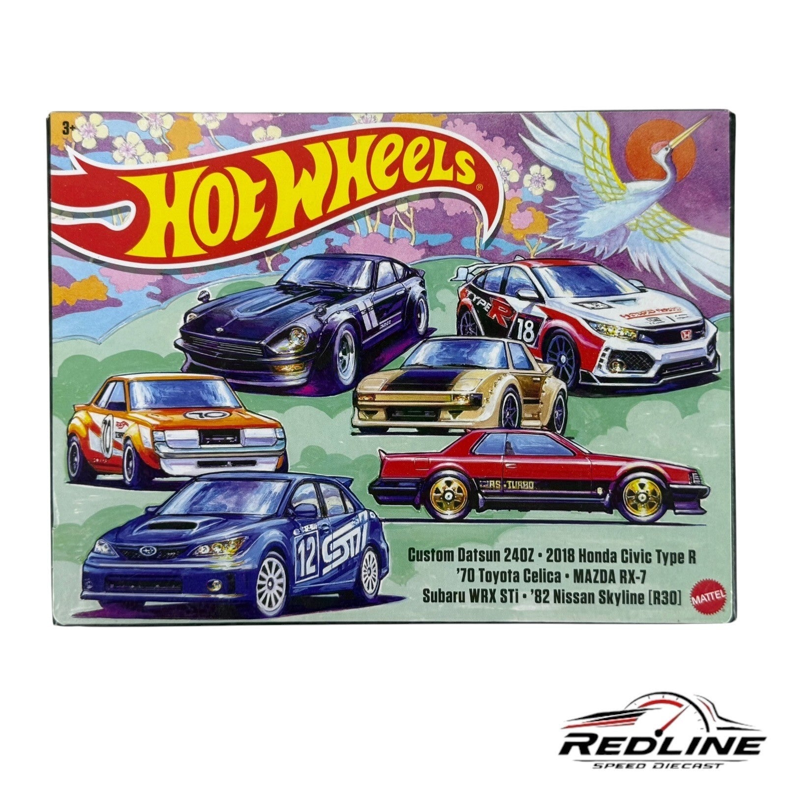 Hot Wheels Custom Datsun Civic Type R 70 Celica Mazda Rx7 Subaru 82 Skyline D3
