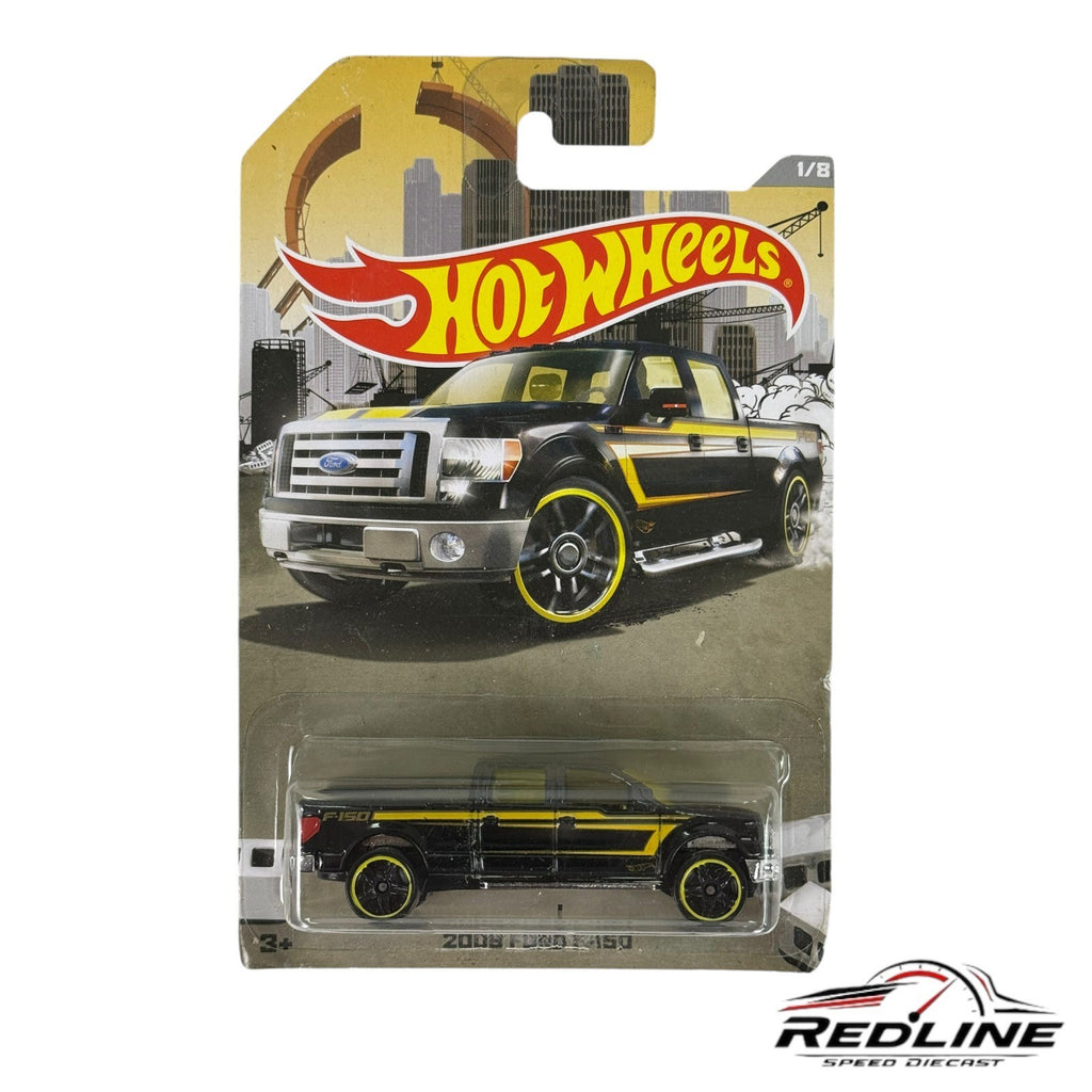🇺🇸🇺🇸Hot Wheels 2015 Ford F150  Black/Yellow 1/8 H6🇺🇸🇺🇸