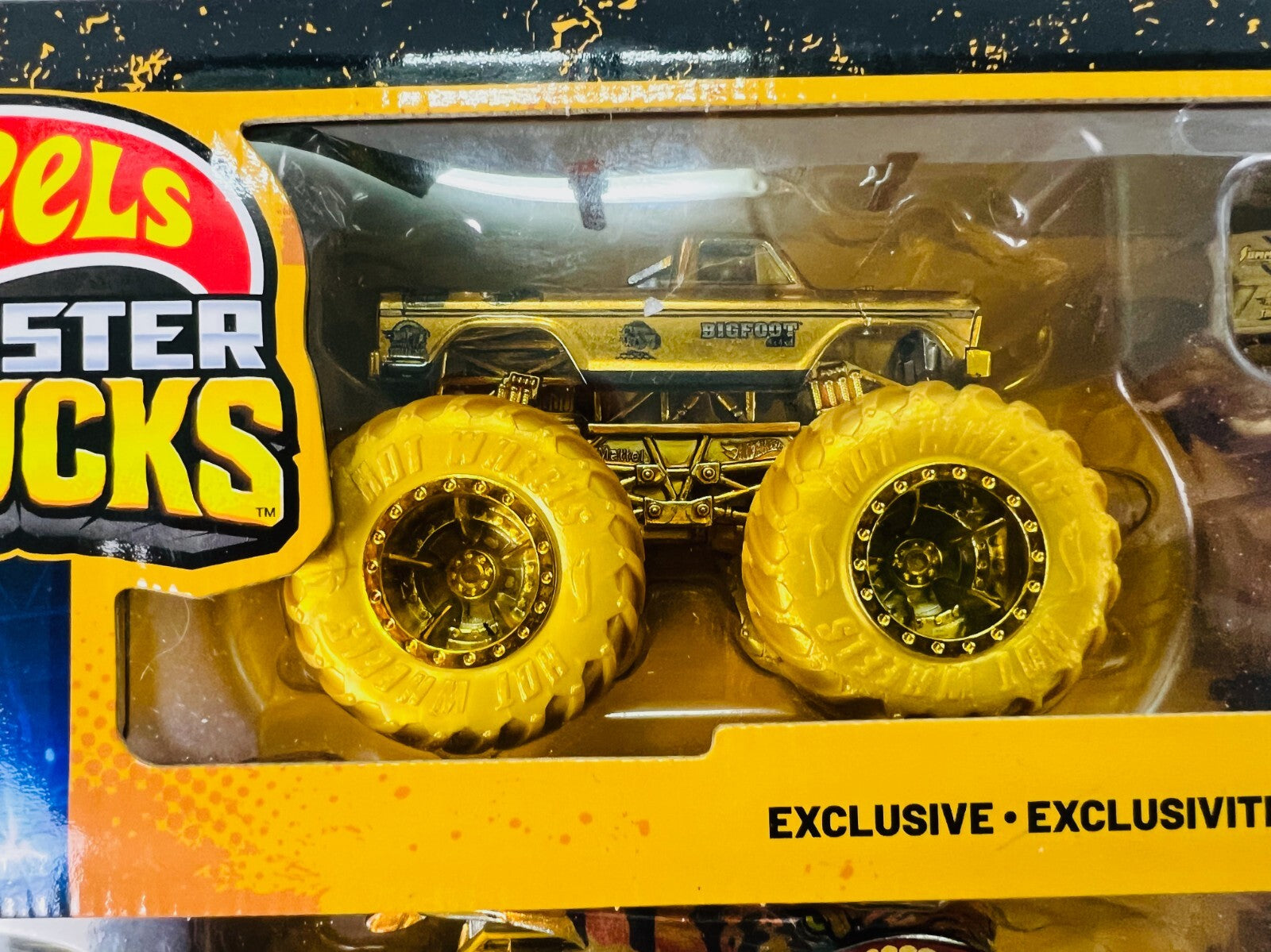 🔥Hot Wheels Monster Trucks 50 Bigfoot Trophy Champions Rare Exclusive GOLD Set