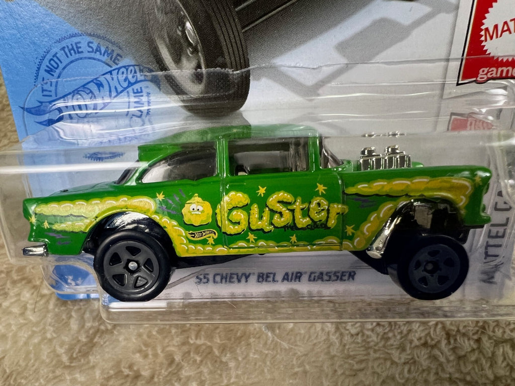 🔥🔥🔥Hot Wheels '55 Chevy Bel Air Gasser Guster Mattel Games HW19🔥🔥🔥