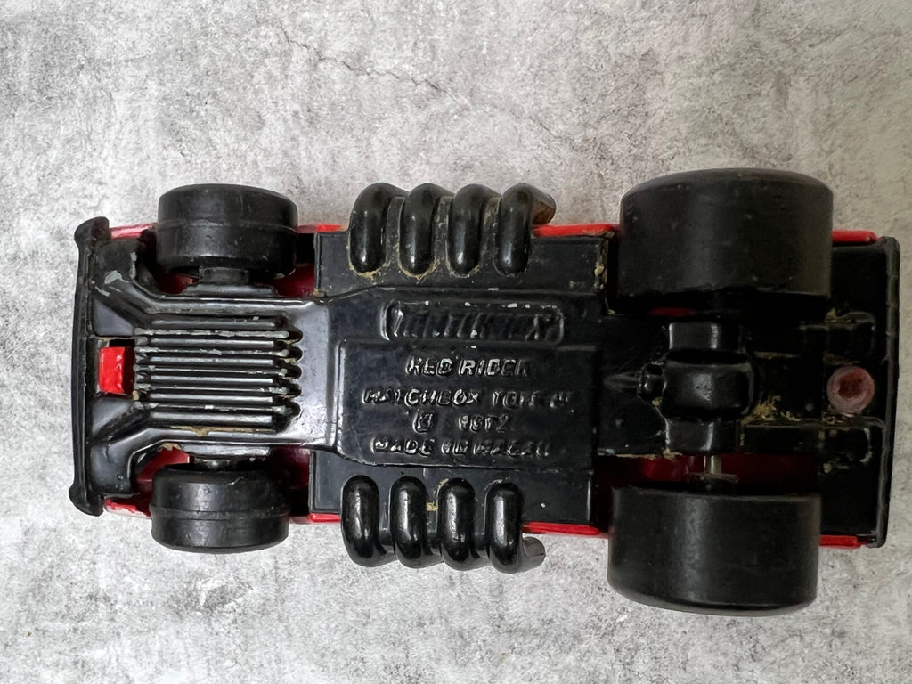 🇺🇸Vintage Matchbox 1972 Red Rider Superfast Hot Rod MISSING ENGINE C14🇺🇸