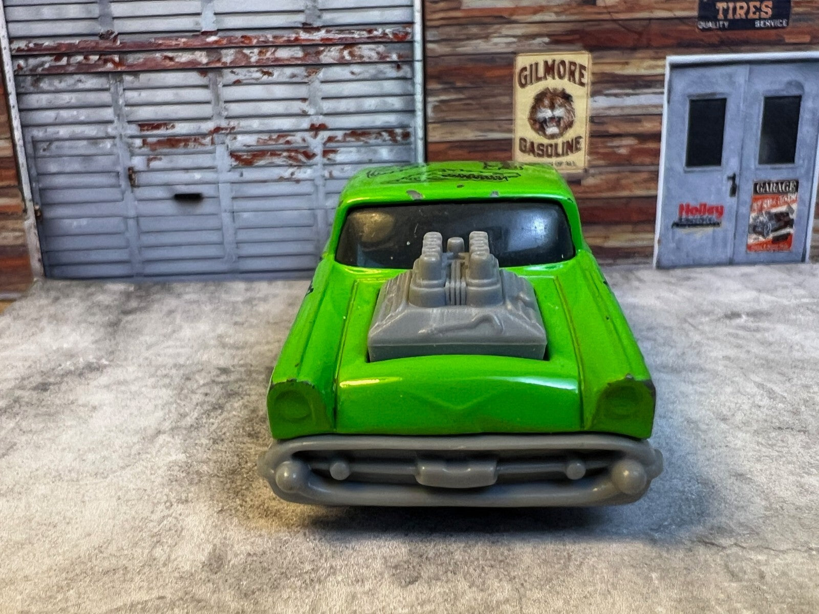 🔥🔥1993 Mattel HOT WHEELS 1957 Chevy Green Alligator Muscle Car C5🔥🔥