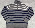 🔥🔥🔥Tommy Hilfiger  Mens X-Large Striped  1/4 ZIP Long Sleeve Sweater🔥🔥🔥