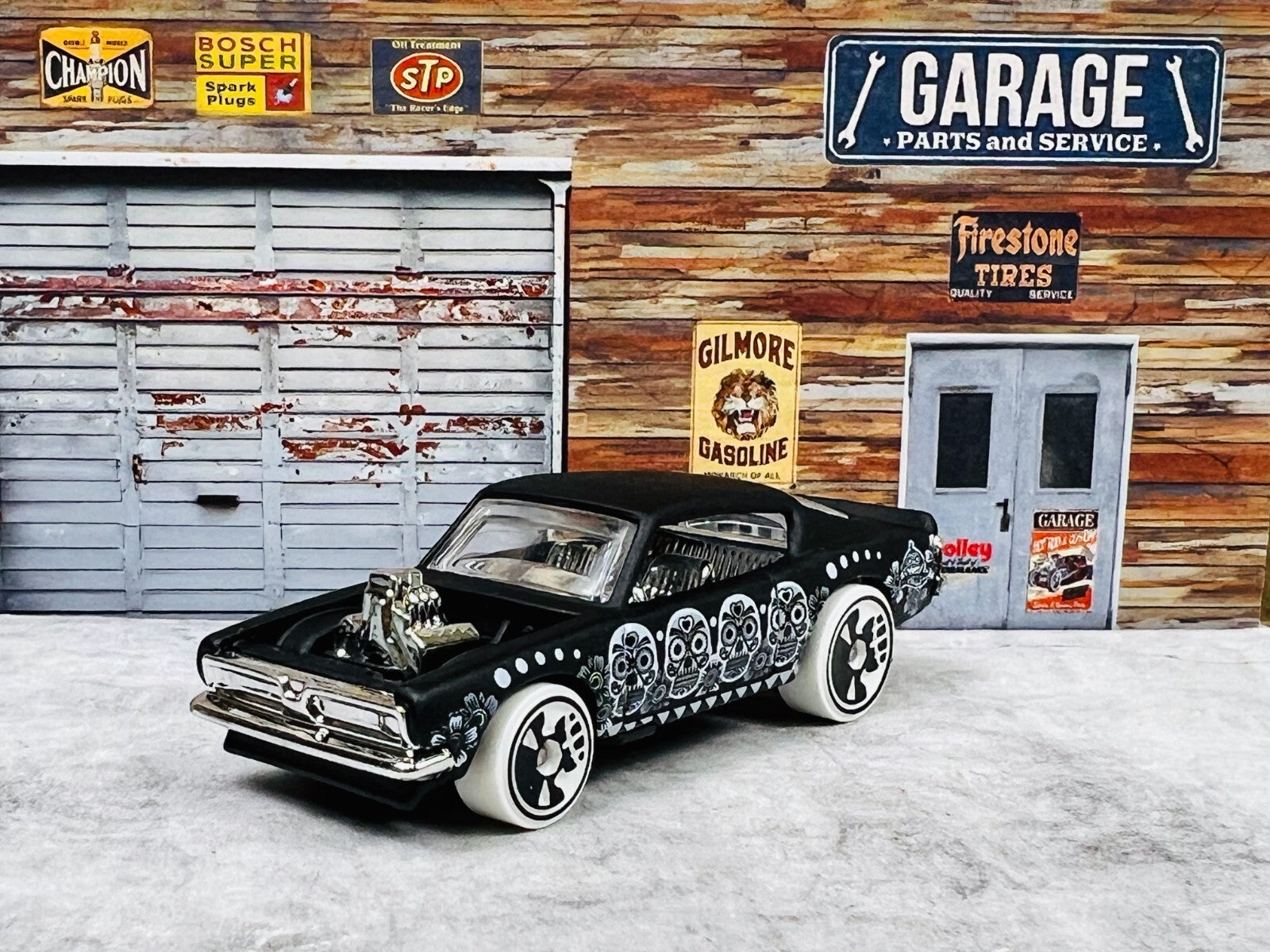 🔥🔥🔥Hot WheelsPlymouth Barracuda 1969 Day Of The Dead C17🔥🔥🔥
