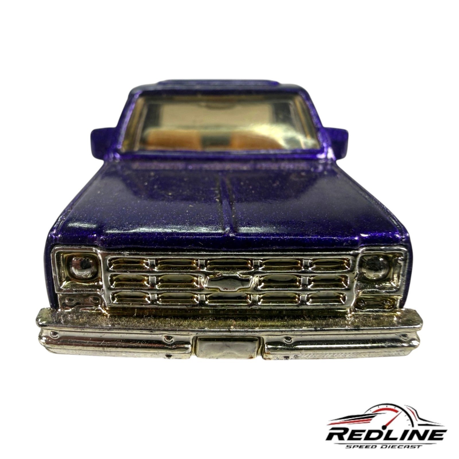 🇺🇸Matchbox 1975 Chevy Stepside Pickup Purple LOOSE 1:64 C17🇺🇸