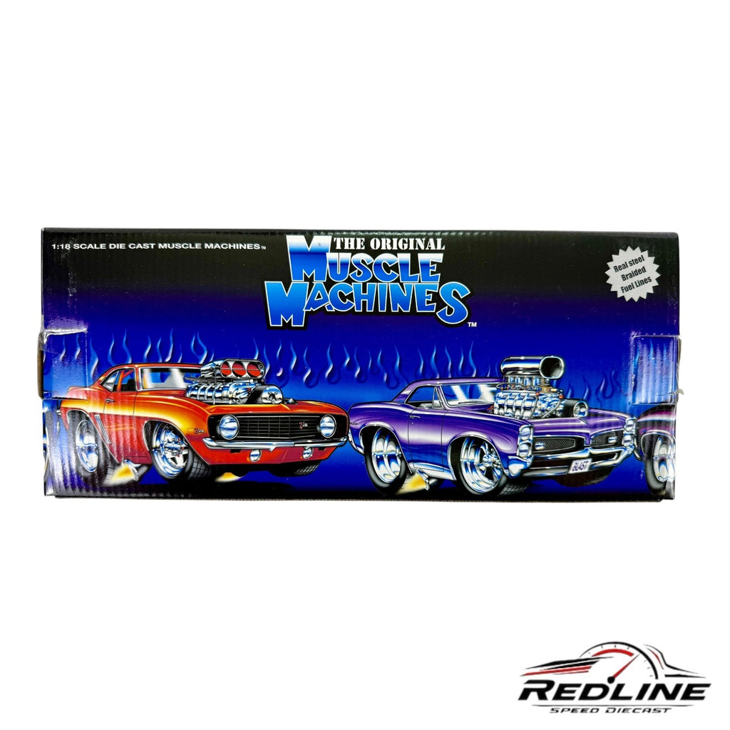 🇺🇸🇺🇸Funline Muscle Machines  Rare Green And Black 70 Cuda 1:18🇺🇸🇺🇸