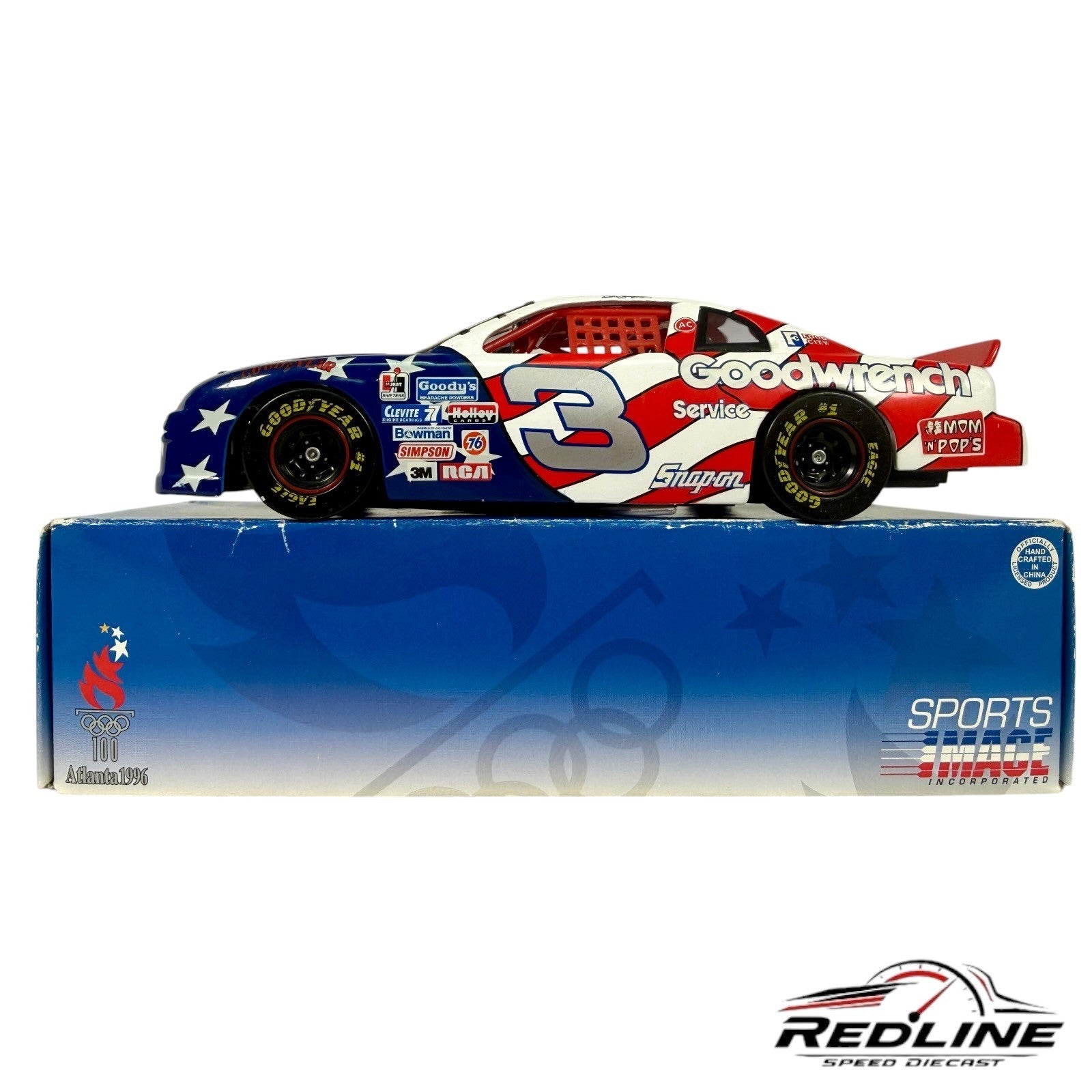 🏁Revell 1996 Dale Earnhardt Goodwrench Nascar Atlanta Olympics 1:24 D1🏁