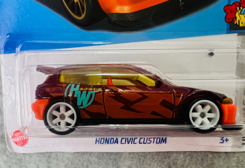 🎌🎌🎌Hot Wheels Honda Civic Custom WHEEL SWAP REAL RIDERS H30🎌🎌🎌