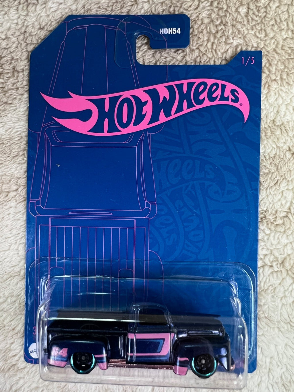 🔥🔥🔥🔥Hot Wheels  Blue And Pink 49 Ford F1 1:64 HW19🔥🔥🔥🔥