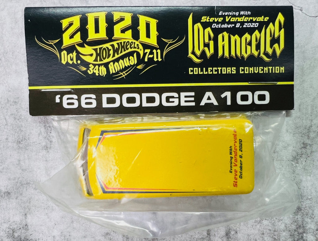 🔥🔥Hot Wheels 34th Annual Collectors Convention '66 Dodge A100 Yellow🔥🔥