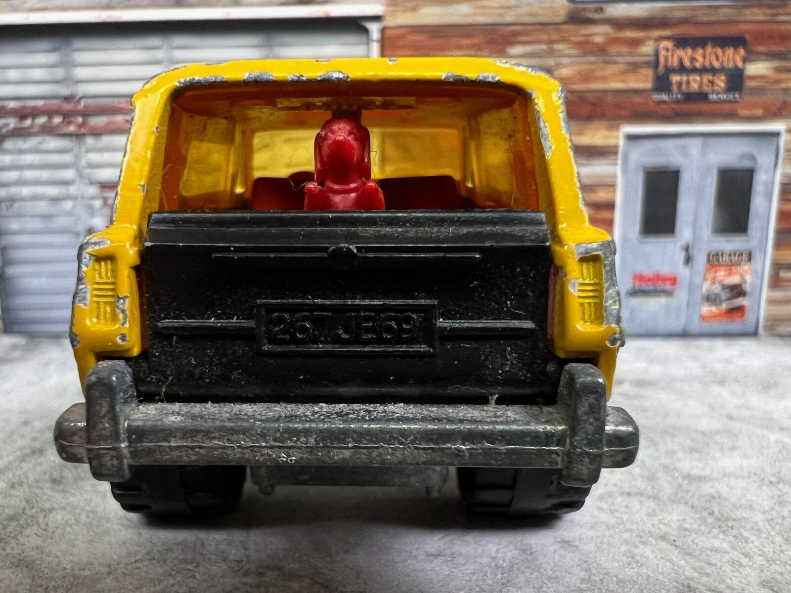 1984 Majorette Jeep Cherokee Big Chief 4x4 No 236 Red Interior & Dog Variant C1