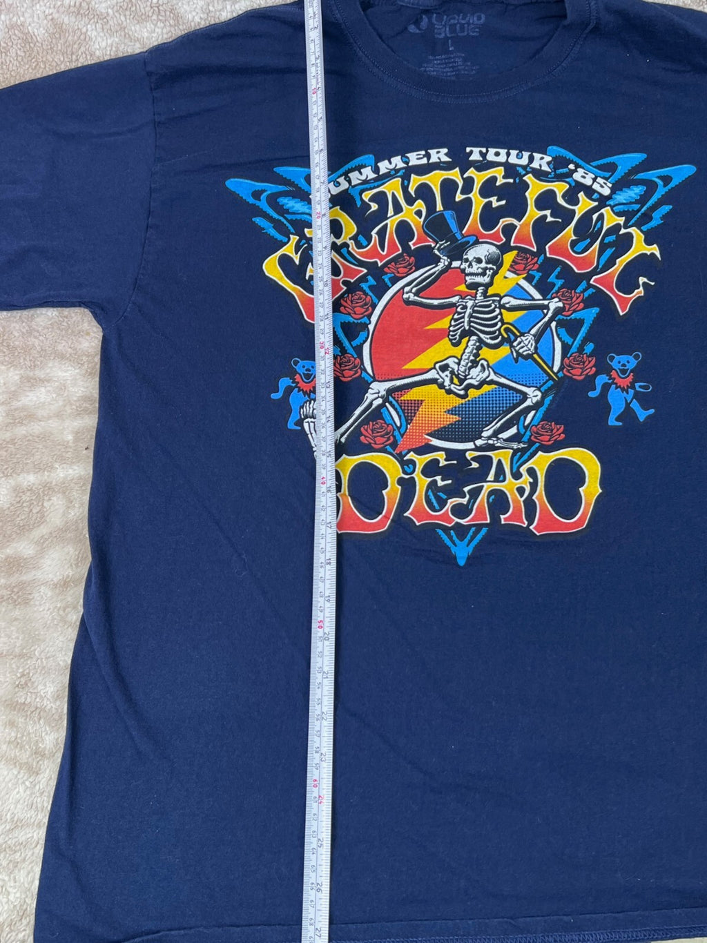 ☮️☮️Grateful Dead Strutting Skelly Summer Tour 1985 MENS LARGE Classic Rock ☮️☮️