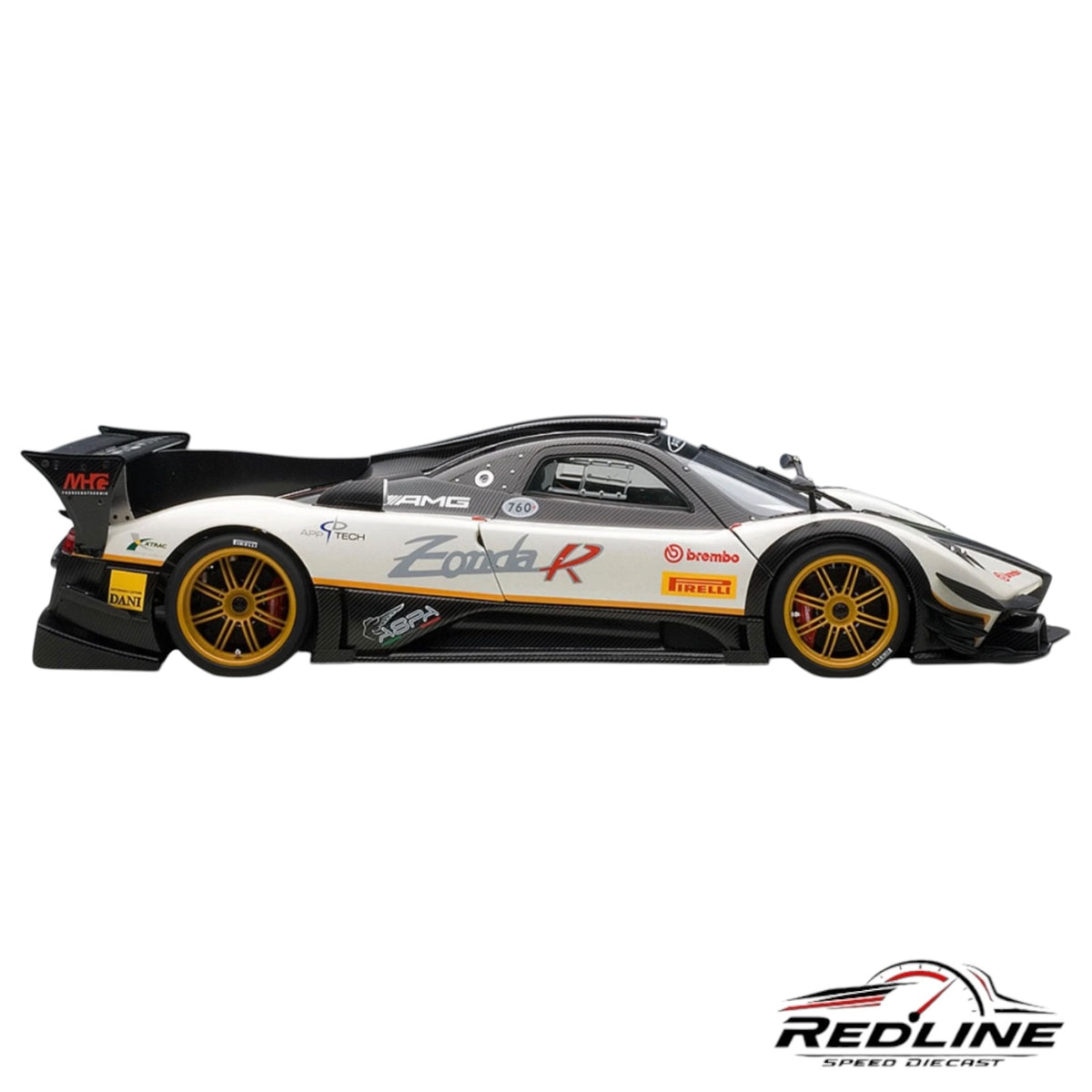 AUTOart Signature Series Pagani Zonda R Carbon Fiber Diecast Model Car 1:18