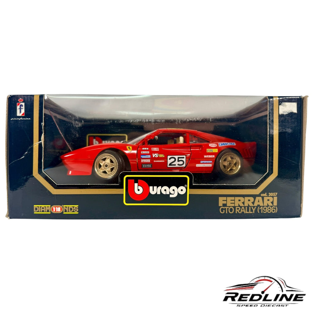 Bburago Diamonds 1:18 Ferrari GTO Rally 1986 Red