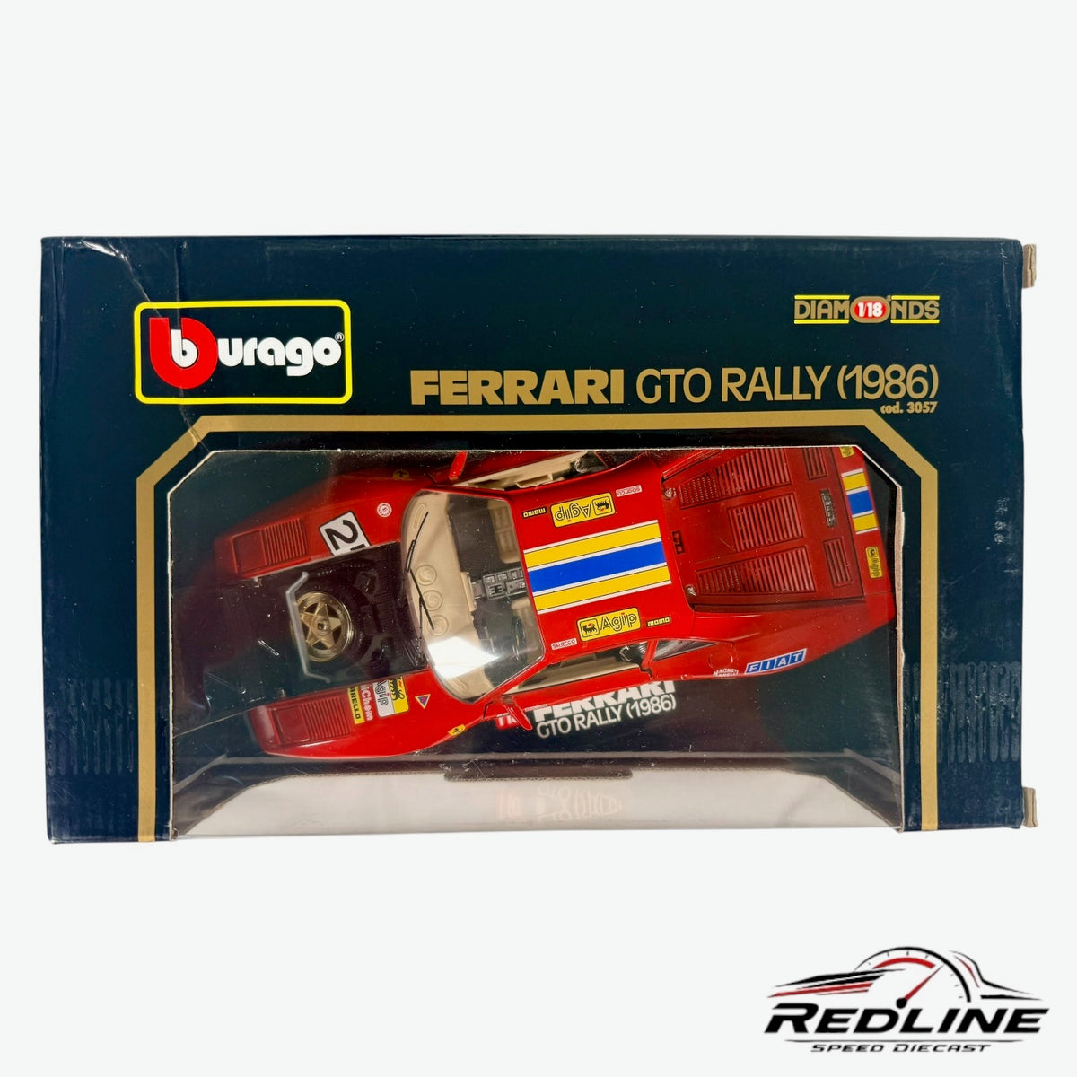 Bburago Diamonds 1:18 Ferrari GTO Rally 1986 Red