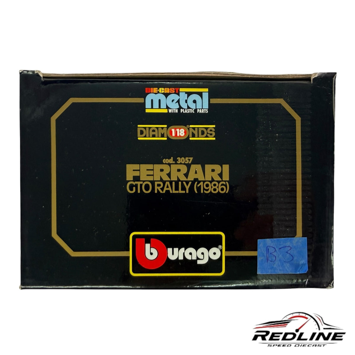 Bburago Diamonds 1:18 Ferrari GTO Rally 1986 Red