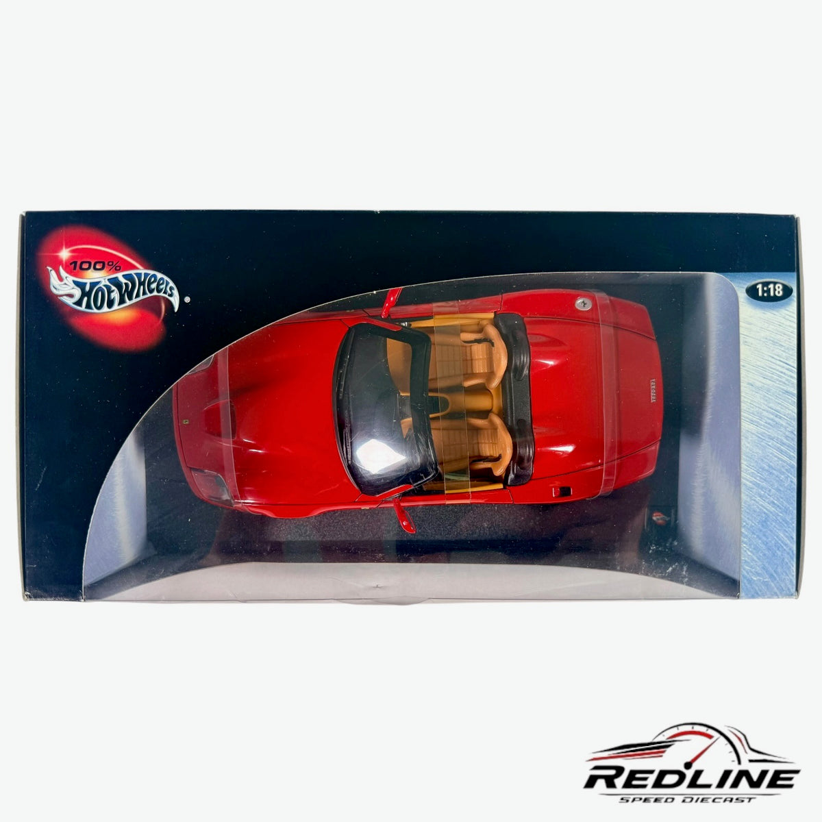Hotwheels 100% Ferrari 550 Barchetta Pinifarina  Red 1:18