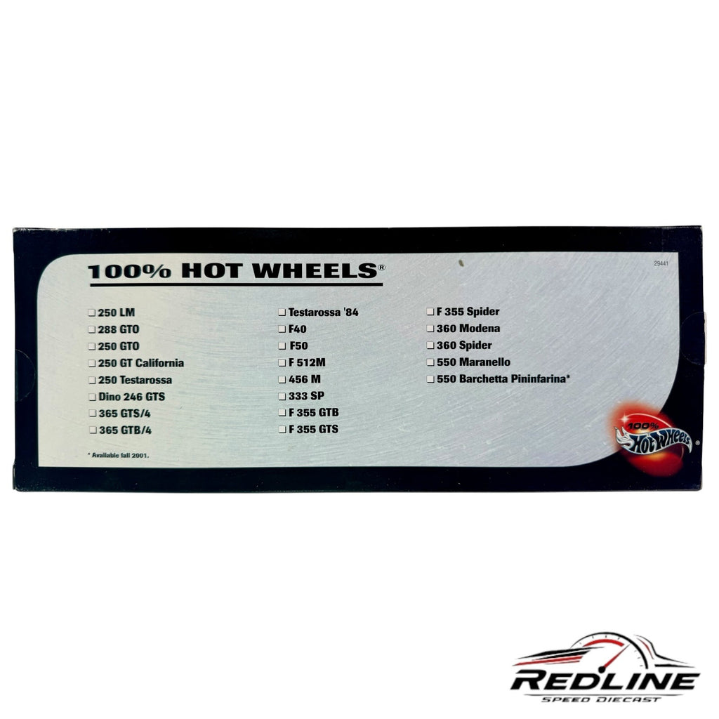 Hotwheels 100% Ferrari 550 Barchetta Pinifarina  Red 1:18