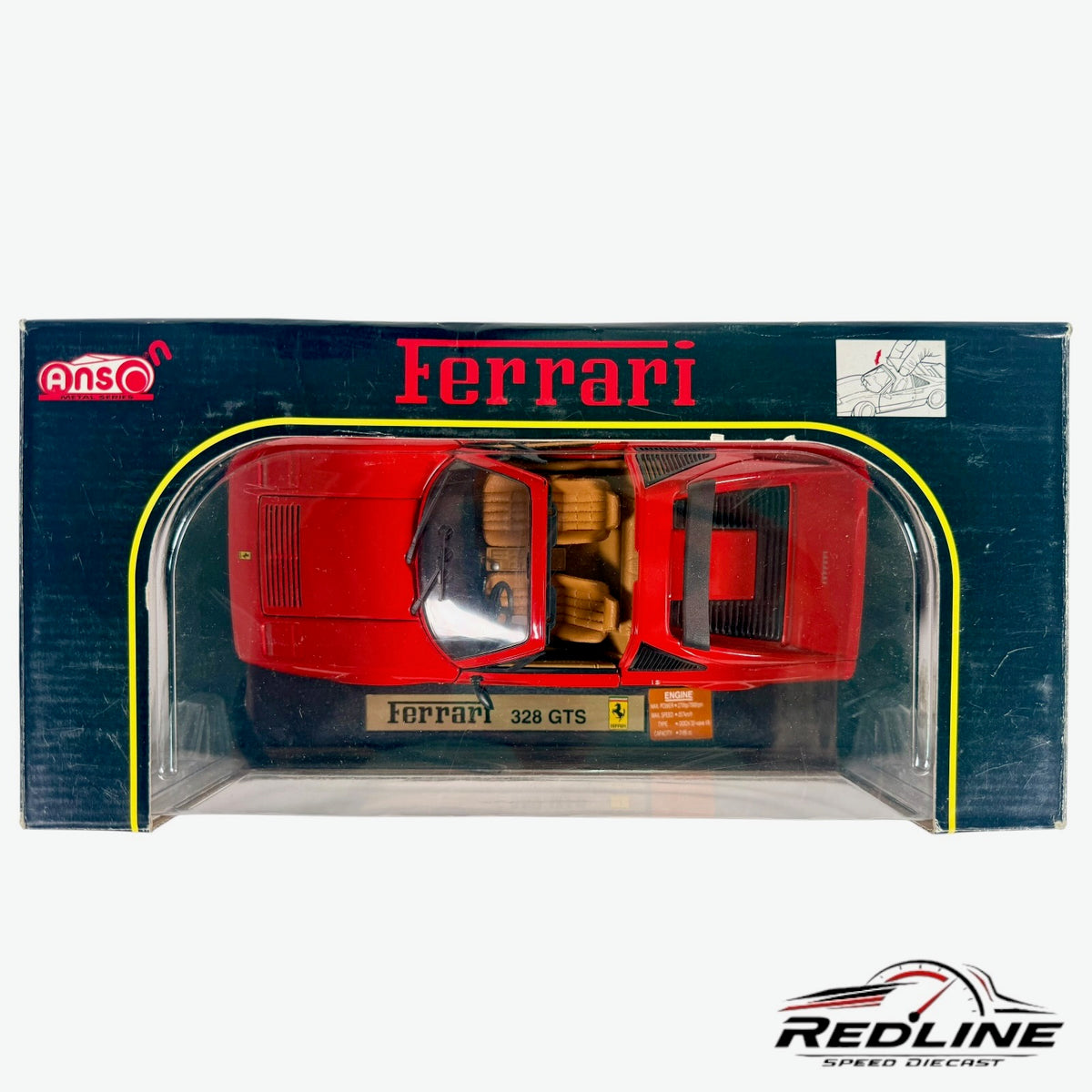 Anson Ferrari 328 GTS Red 1:18