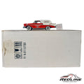 Redline Speed Diecast 1956 Chevrolet Nomad model in red and white with Franklin's Parts and Service branding.