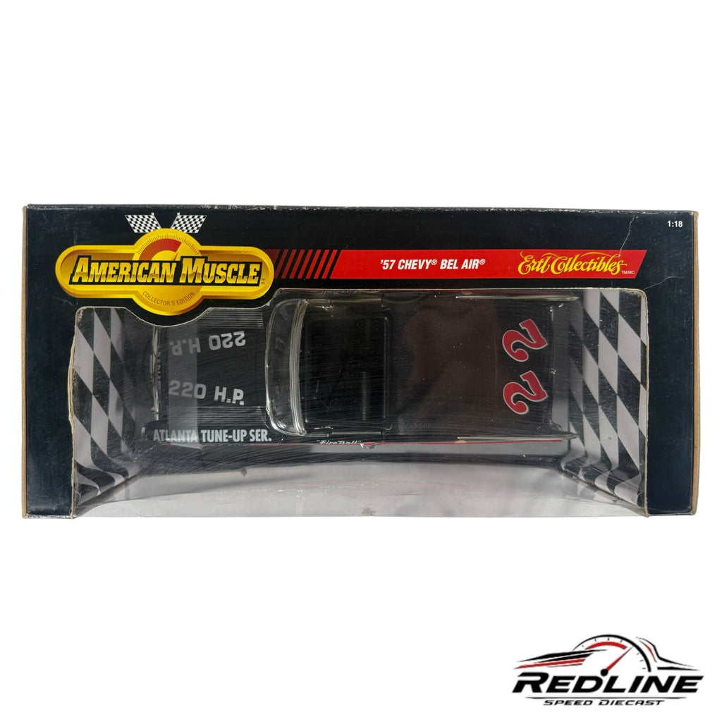 Redline Speed Diecast 1:18 scale 1957 Chevrolet Bel Air Fireball Roberts race car model in original collector box