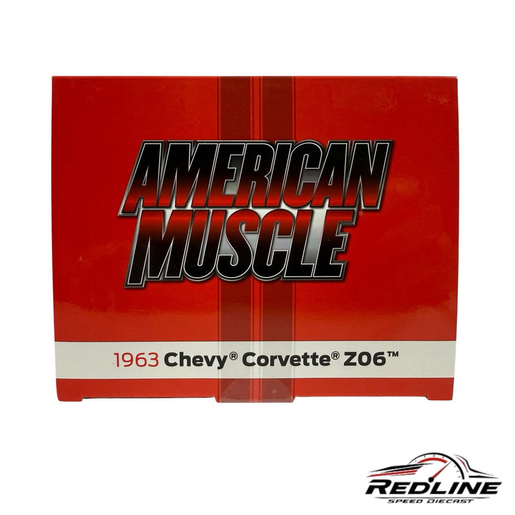 Redline Speed Diecast packaging box for the 1963 Chevrolet Corvette Z06 American Muscle model car