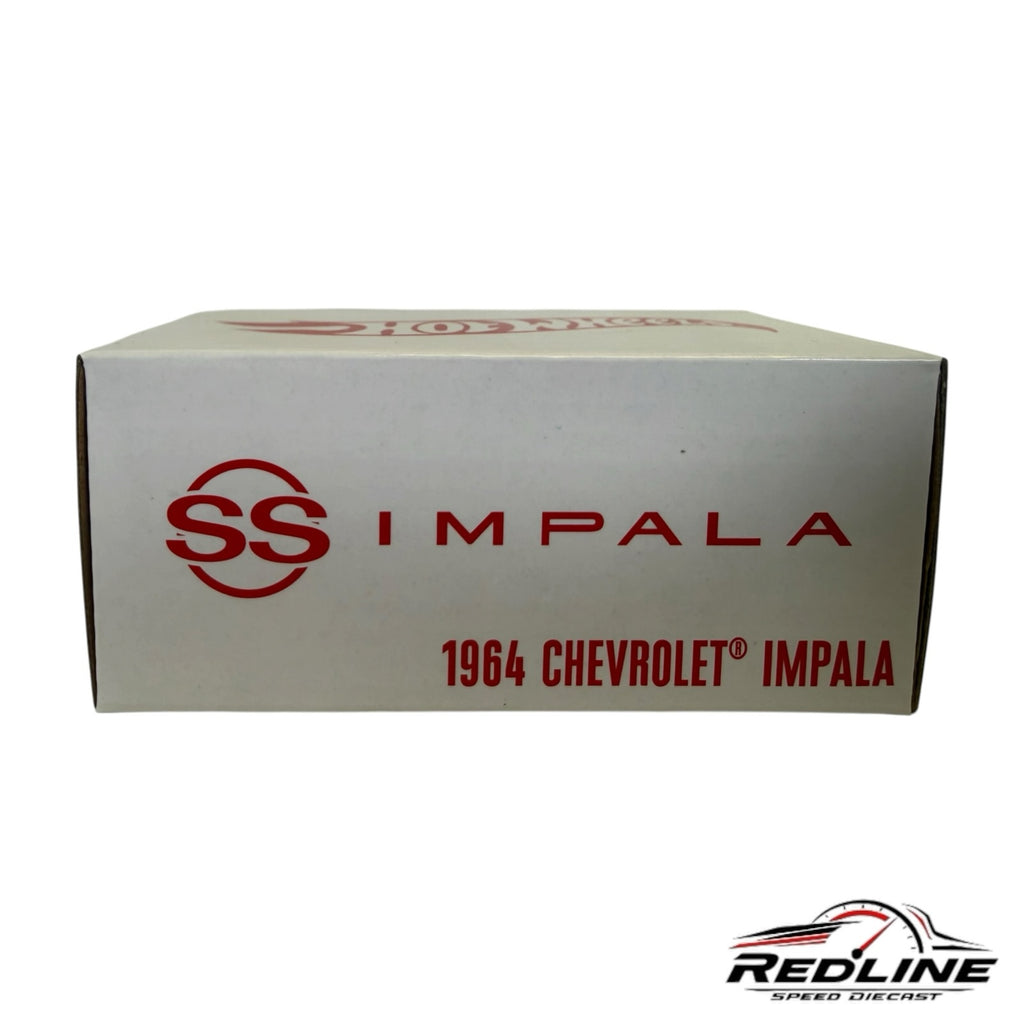 Redline Speed Diecast 1964 Chevrolet Impala collector edition white display box with red SS logo and branding