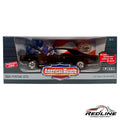 Redline Speed Diecast 1966 Pontiac GTO 10th Anniversary Edition in Starlight Black with opening hood in display box