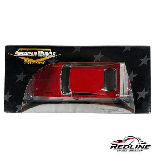 Redline Speed Diecast 1:18 scale red 1969 Dodge Charger Daytona model car in original American Muscle packaging