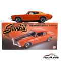 Redline Speed Diecast 1970 Chevrolet Chevelle SS 454 LS6 model car in Sunkist orange with black racing stripes