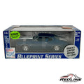 Redline Speed Diecast 1:24 scale 1970 Chevrolet Chevelle SS454 model car in Fathom Blue inside its display box.
