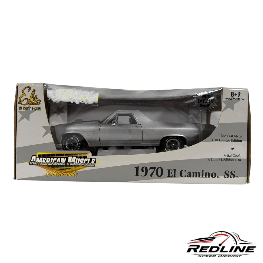 Redline Speed Diecast 1:18 scale silver 1970 Chevrolet El Camino SS die-cast model in its original display box