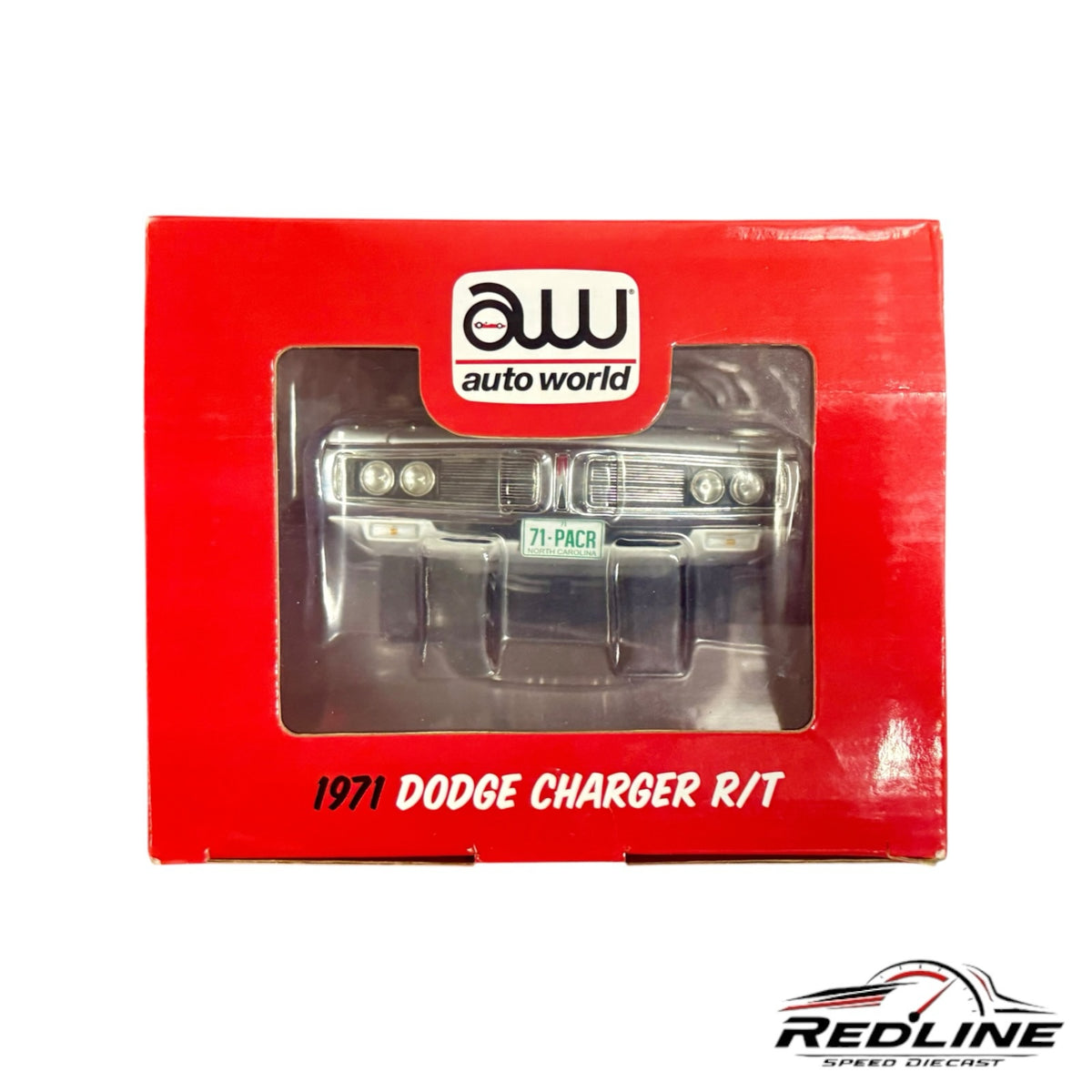 Redline Speed Diecast 1:18 scale 1971 Dodge Charger R/T pace car model in original red display box