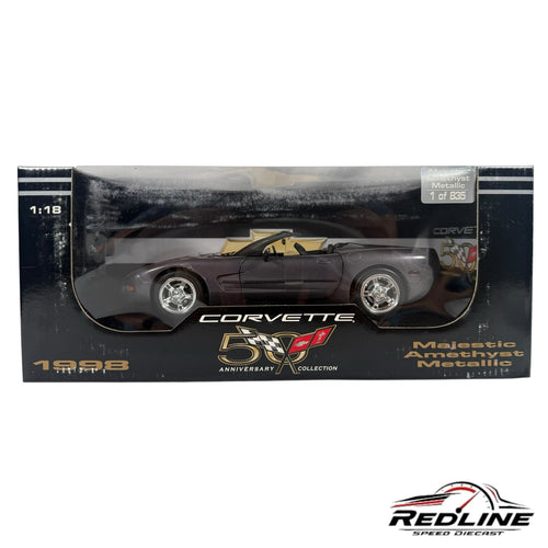 Redline Speed Diecast 1:18 scale 1998 Chevrolet Corvette convertible in majestic amethyst metallic in original box