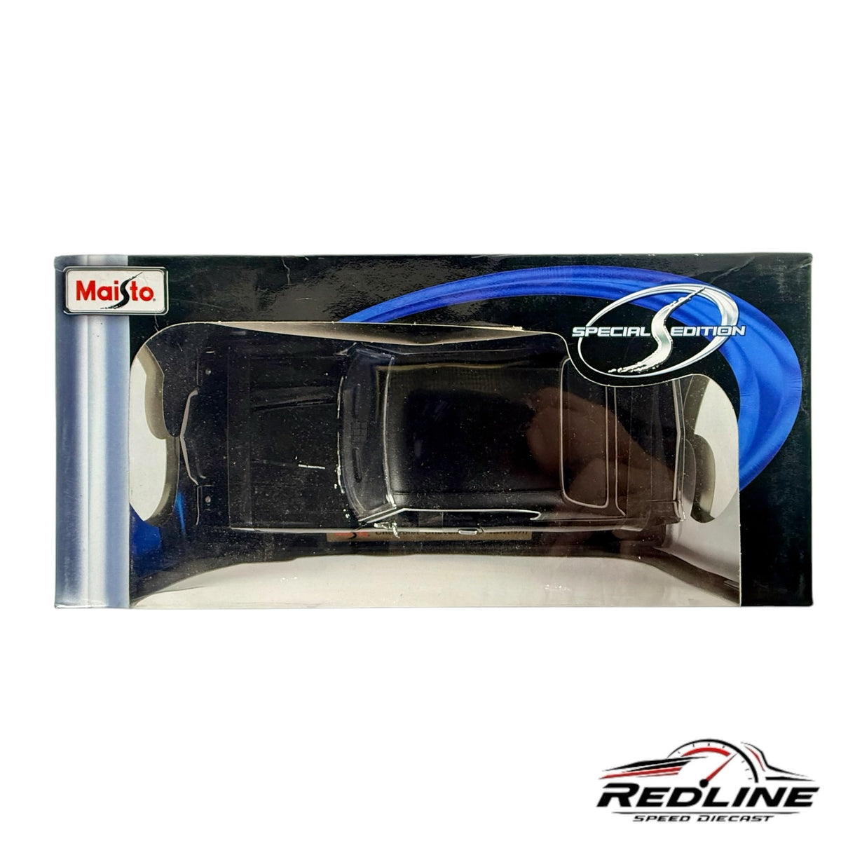 Redline Speed Diecast Maisto Special Edition black Chevrolet Chevelle 1:18 scale model in original display box