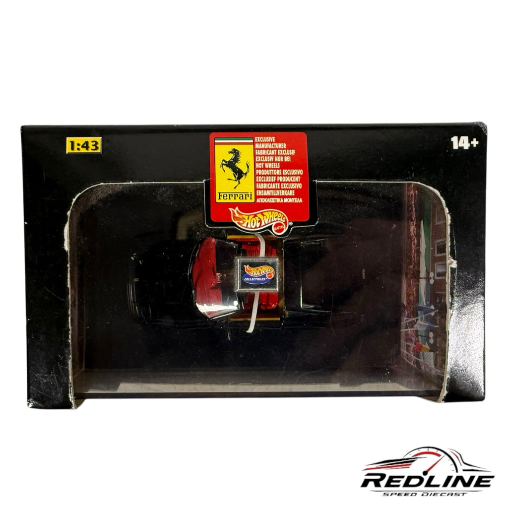 Redline Speed Diecast 1:43 scale black Ferrari 348 Spider model car in original display box with red interior