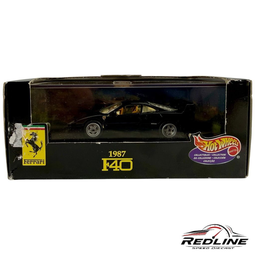 Redline Speed Diecast 1:43 scale black 1987 Ferrari F40 model car in original collector packaging