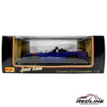 Redline Speed Diecast Maisto 1:18 scale blue Corvette LT-4 convertible model car in original display packaging