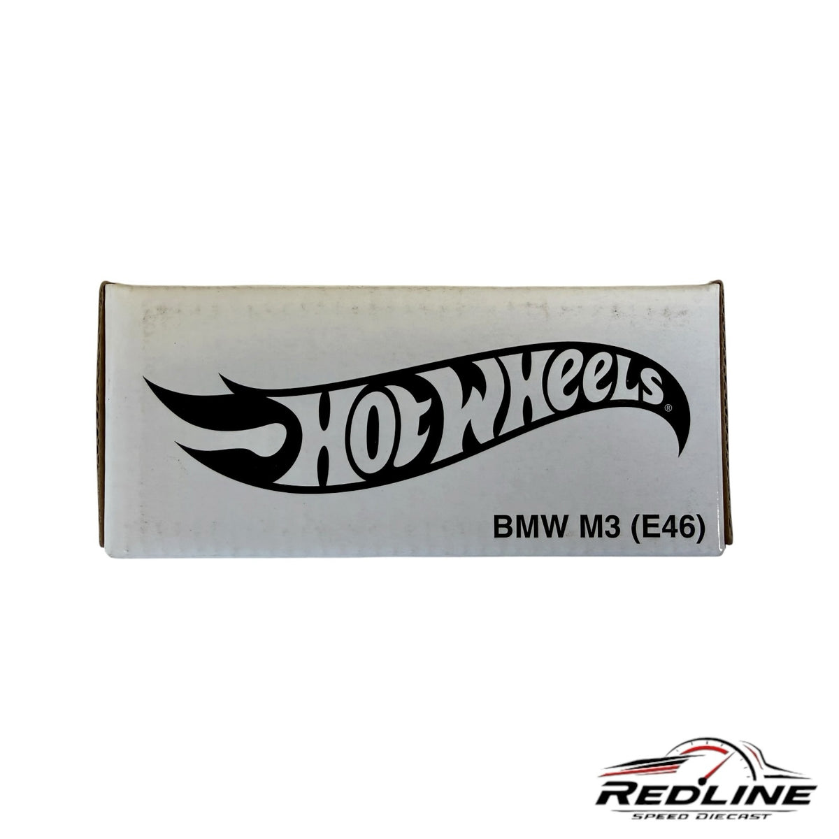 Redline Speed Diecast Hot Wheels BMW M3 E46 white collector box with iconic logo