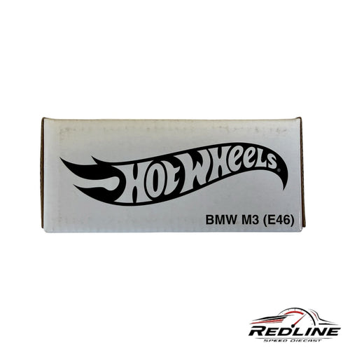 Redline Speed Diecast Hot Wheels BMW M3 E46 white collector box with iconic logo