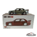 Redline Speed Diecast Kaido House BMW M3 1:64 scale model car in brushed metal finish with widebody and Advan decals