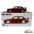 Redline Speed Diecast metallic burgundy BMW M3 Kaido GT V1 1:64 scale model car with Advan livery and rear wing